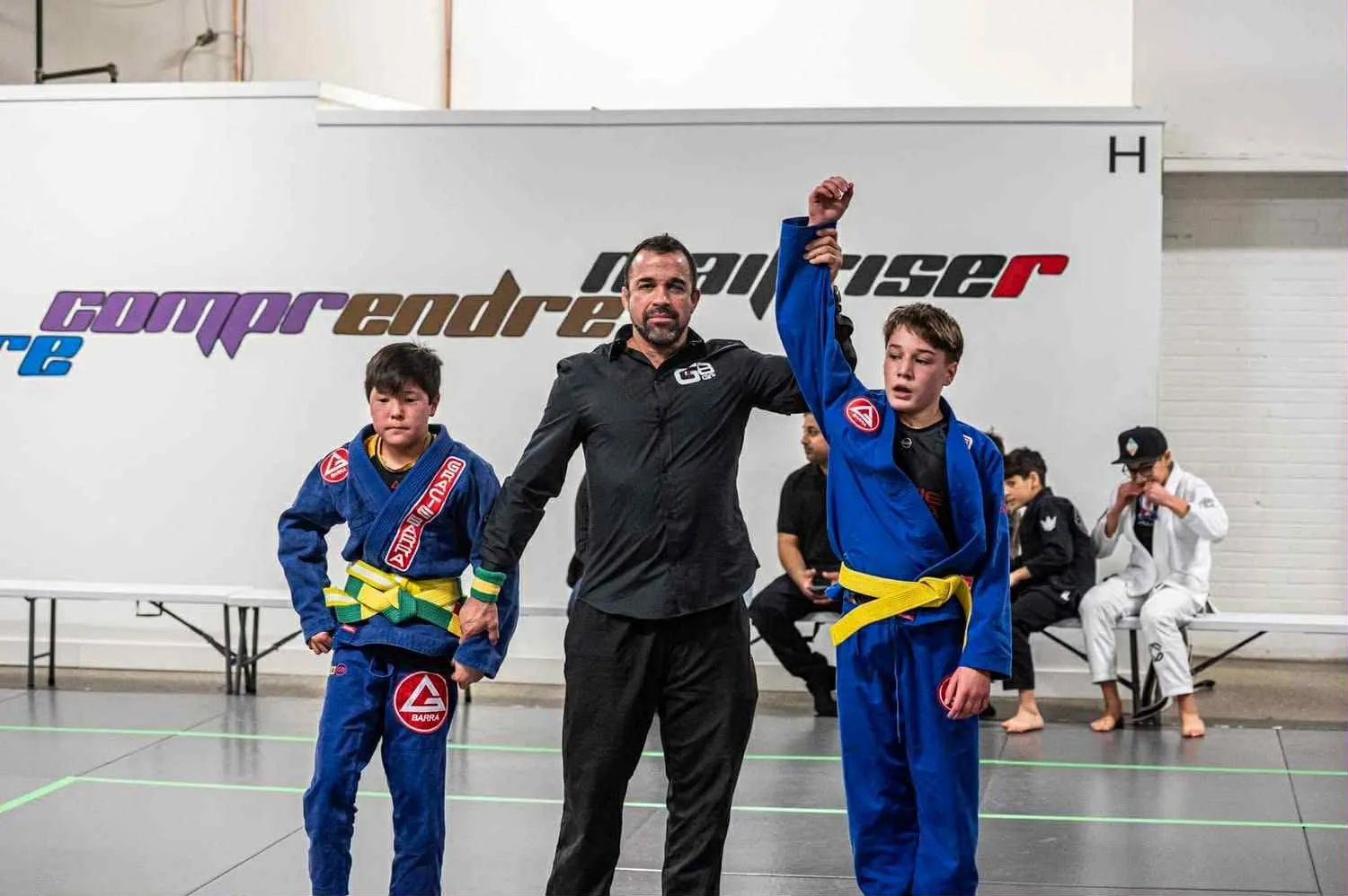 Young GB Sainte-Anne athletes after winning matches